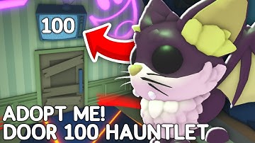 How To Get To DOOR 100 In Adopt Me The Hauntlet!