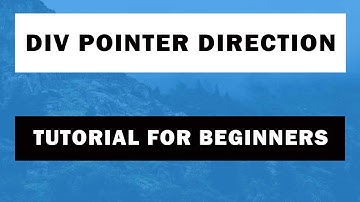 Div Pointer Direction Tutorial | Div Pointing Arrow | Tutorial for Beginners