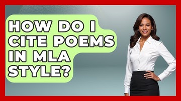 How Do I Cite Poems In MLA Style? - Fictional Journeys