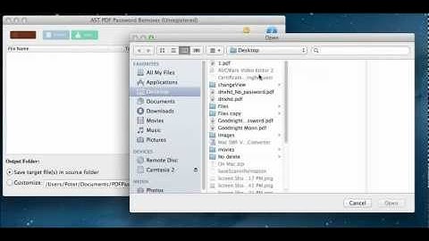 How to Remove PDF Password on Mac with AST PDF Password Remover Mac