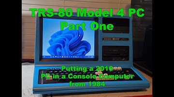 TRS-80 Model 4 PC Part One: Putting a 2016 PC in a Console Computer from 1984