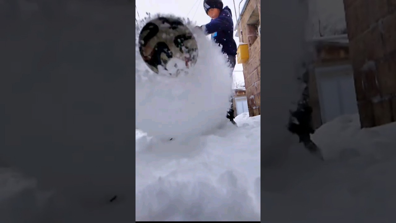 football snow shoot🥶🔥