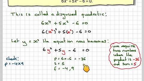 Solving a disguised quadratic 01
