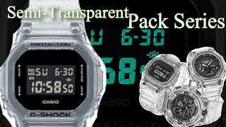 G-shock Dw-5600ske-7dr Transparent Square Pack Series.