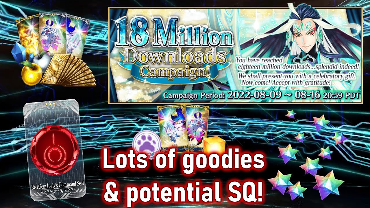 FGO NA] 18 Million Downloads Campaign Overview - YouTube