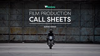 Film Production 101: Call Sheets | Sophie Haines x Wedio