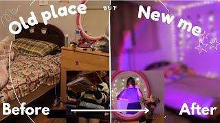 Turning my old room into a new narrative || Aesthetic room decor, organization, house cleaning, etc