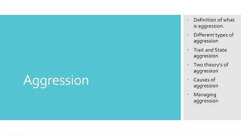 Mr Treharne’s Videos: Aggression Part 1/2. WJEC A2 PE