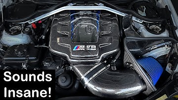 AMAZING E92 M3 Induction Noise EAE Carbon Fiber Plenum & Turner Motorsport Cold Air Intake Sound