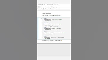 Master Sublime Text: 5 Essential Shortcuts for Efficient Text Editing #SublimeText #CodingEfficiency