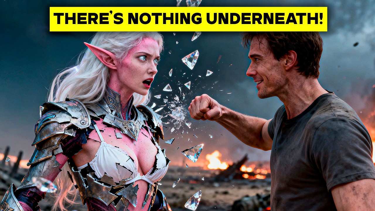 The Human Barely Touched the Alien Huntress, Yet Her Armor Shattered Immediately