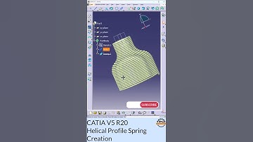CATIA V5 R20 Helical Profile Spring Creation - Step-by-Step Tutorial #CATIA #CADDEngineer