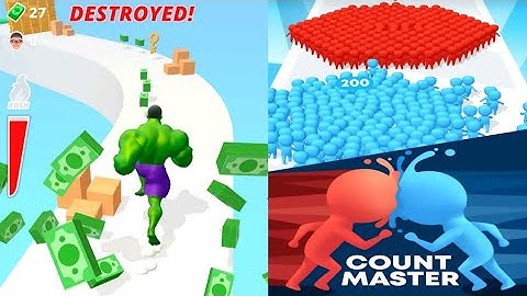Muscle Rush-3D Vs Count Master Android iOS Gameplay Walkthrough All Level Games