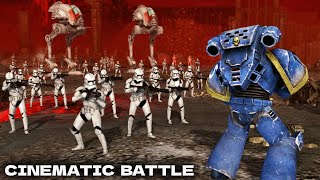 SPACE MARINES vs CLONE TROOPERS - Warhammer 40k vs Star Wars Battle