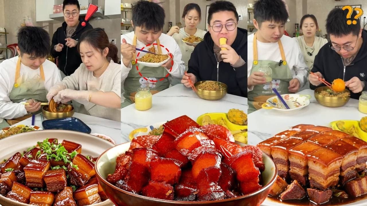Elder Brother Tries to Hog All Braised Pork; Mom Gives It to Younger Brother, He’s Left Hungry!