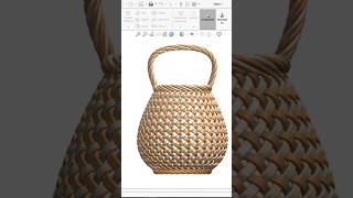 Woven Basket in Solidworks. Watch the full tutorial on my YouTube channel. #solidworks #design