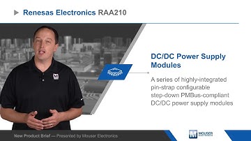 Renesas Electronics RAA210 Pin-Configurable DC/DC Power Modules — New Product Brief | Mouser