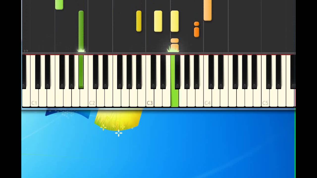 cheers theme [Piano tutorial by Synthesia] - YouTube