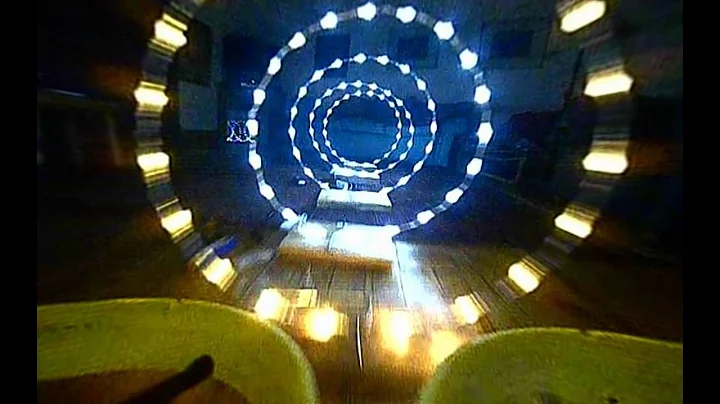 DIY Tiny Whoop LED gates indoors