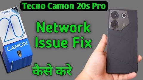 Tecno Camon 20s Pro 5G network kaise laye, how to activate 5g network in tecno, network problem solv