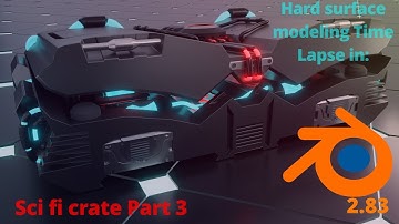 blender 2.8 hard surface modeling timelapse