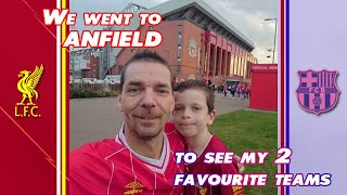 Legends match - We went to ANFIELD 😍 ❤️🤍💛 #ynwa #anfield #thekop