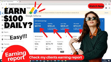 Check How to I Increase My Clients AdSense CPC and Revenue | Daily Earning Report