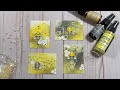 Distress Mica Stain Bee Artist Trading Cards | Simon Says Stamp Bee Yourself Stamp Set