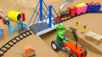 DIY Tractor Build a Mini Concrete Bridge RC Tractor Science Project