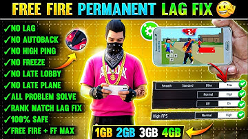FREE FIRE LAG FIX PERMANENT 1GB 2GB RAM | FREE FIRE LAG FIX BEST SETTING |HOW TO FIX FF LAG PROBLEM 