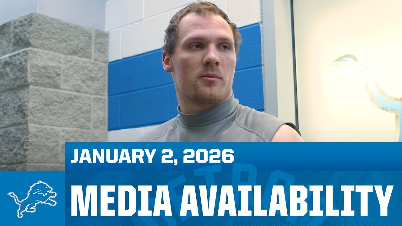 Detroit Lions linebacker Jack Campbell meets with the media | January 2, 2026