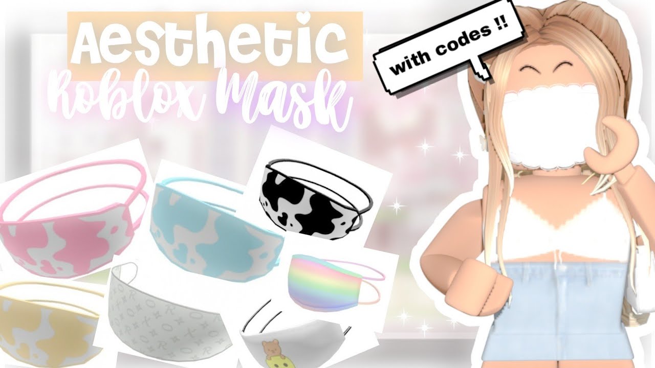 Aesthetic Face Mask Codes Cute Masks Roblox Youtube - roblox bloxburg mask codes