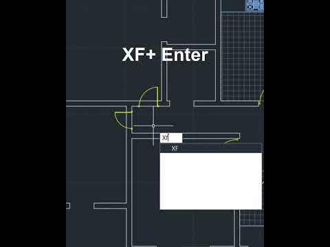 xf command with yqarch in autocad #tutorial #shorts