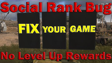 COD:WW2 Social Rank Level Up Bug Proof|No Rewards Given