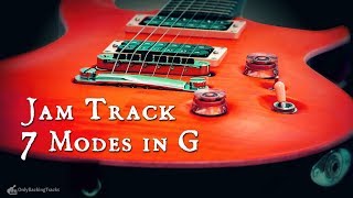 Video thumbnail of "All 7 Modes in G - Segmented Jam Track"