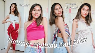 Summer Clothing Haul 2022! SHEIN & GARAGE CLOTHING (TRY-ON) | Hannah Feliza