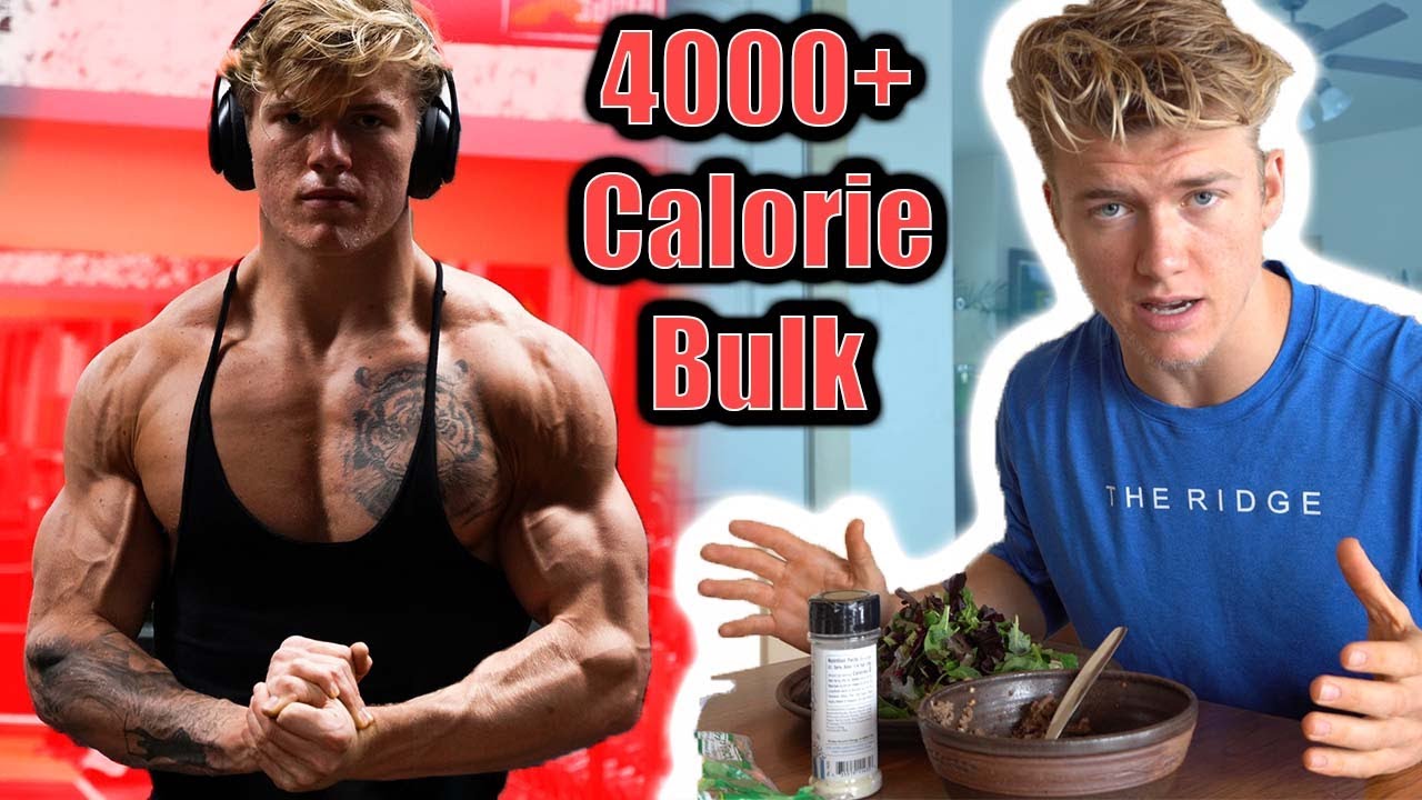 Full Day of Eating On a BULK | 4000+ CALORIES | Eating and Training to Build SIZE and STRENGTH