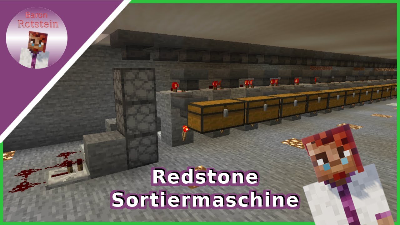 Redstone Sortiermaschine (Automatisches Lager) einfach erklärt 2020 ...