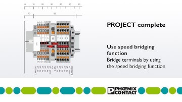 PROJECT complete – Use speed bridging function