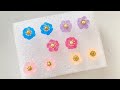 [Shrinky Dink] Flower Earrings using a Craft Punch