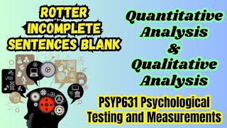 PSYP631 Psychological Testing and Measurements Practical RISB Quantative & Qualitative Analysis