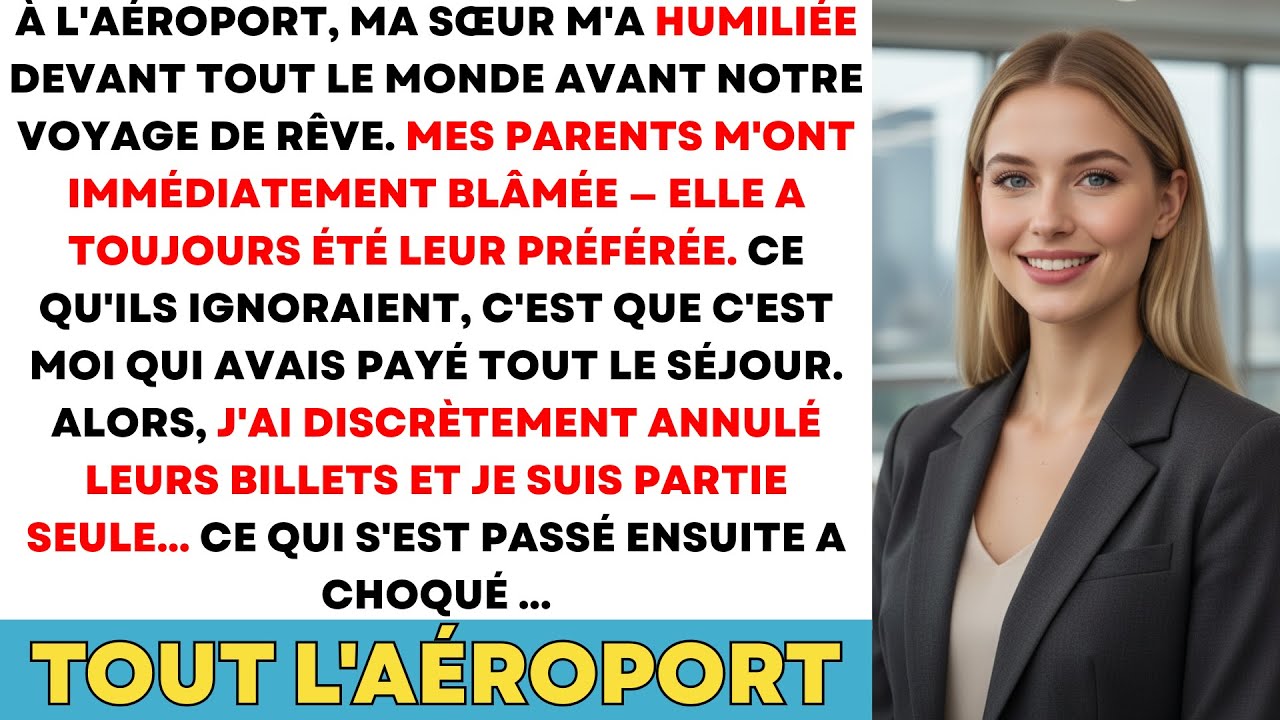 À L'aéroport, Ma Sœur M'a Humiliée Devant Tous Les Passagers Avant Notre Voyage À La Réunion...