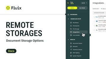 1.9 Document Storage Options in Fluix: Remote Storages