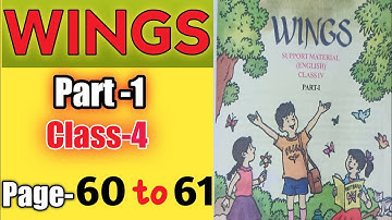 Wings class 4 Part-1 Lesson -3,page 60-61, activity- 13,14 @StudyMapping