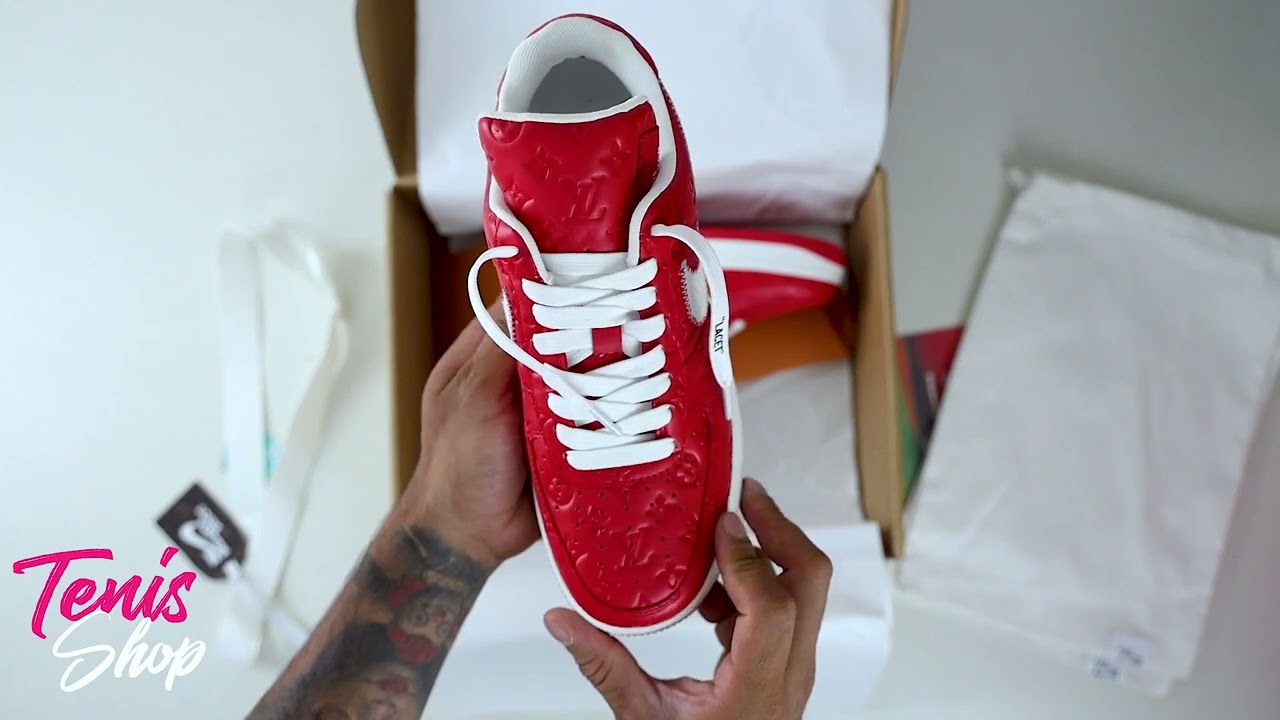 REVIEW] Nike Air force 1 x Louis Vuitton by Virgil Abloh rouge