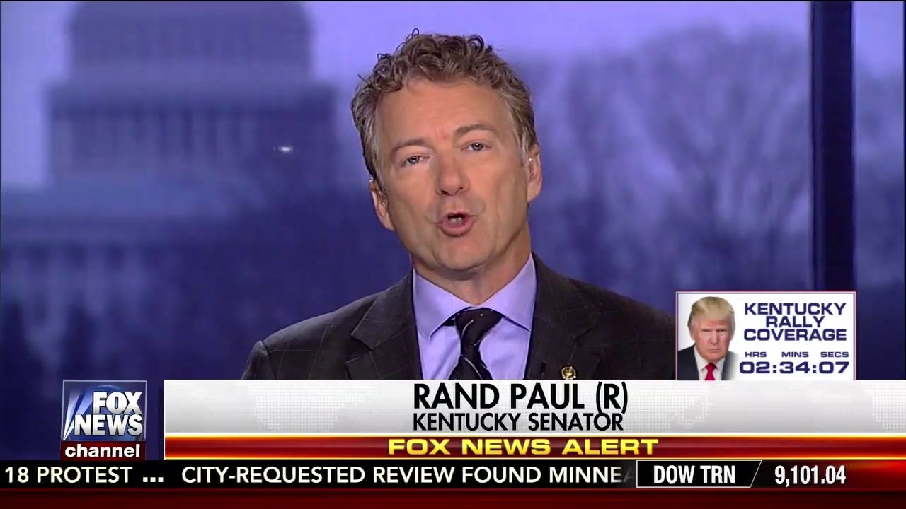 Sen. Rand Paul on Fox News'