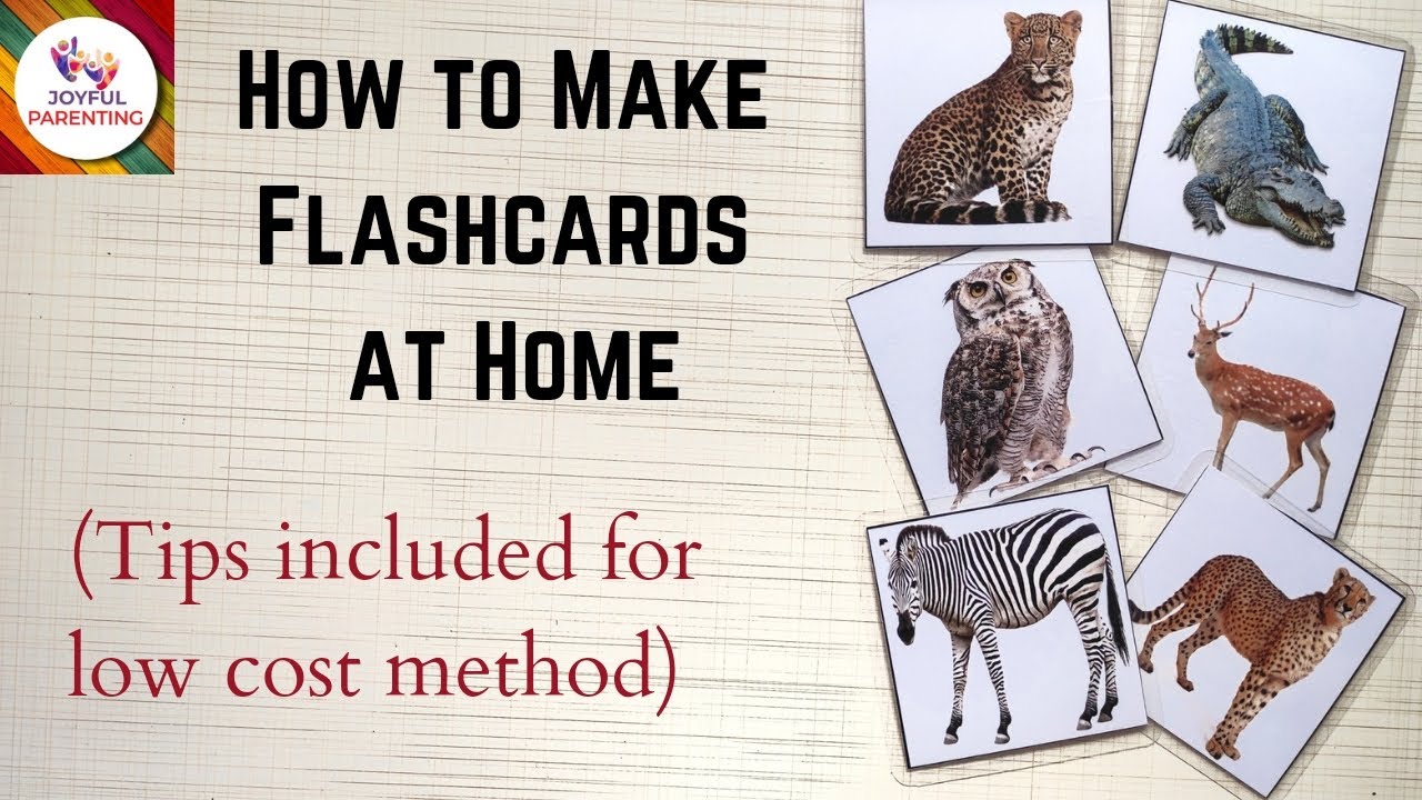 How To Make Flashcards At Home Right Brain Education Method YouTube