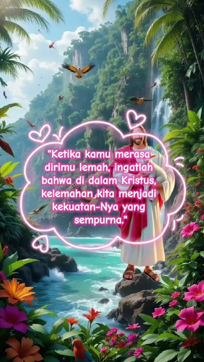 'Cukuplah kasih karunia-Ku bagimu, sebab justru dalam kelemahanlah kuasa-Ku menjadi sempurna.'#bible