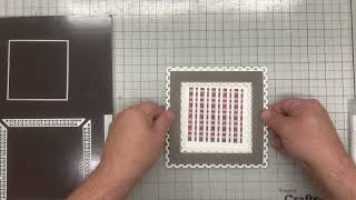 JND521 Tartan Style Centre Card