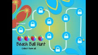 Collect the Beach balls- A Google Slide number counting game screenshot 3
